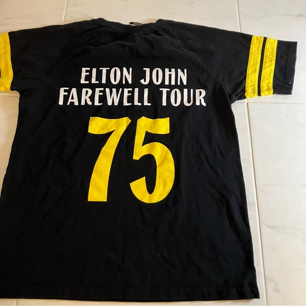 Elton John 75 Farewell Tour Black T-Shirt